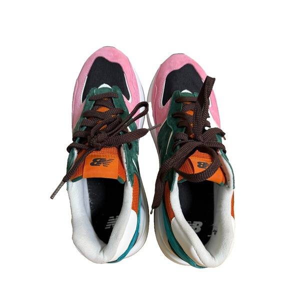 New Balance 57/40 MENS 11.5 PRE-OWNED Pink Lemonade Green Black Orange M5740FM1 - Picture 15 of 17